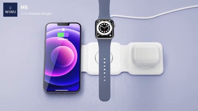 WiWU Foldable 3 in 1 Wireless Charger смотреть онлайн