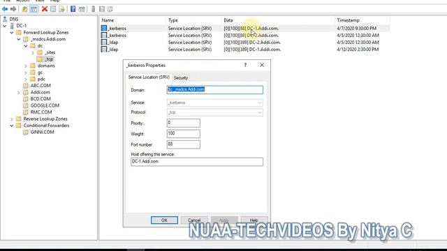 HOW TO VALIDATE THE KERBEROS PORT IN DNS? смотреть онлайн