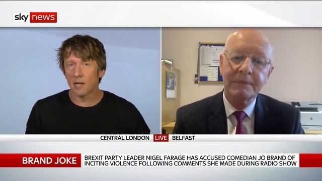 Jonathan Pie creator defends Jo Brand's 'battery acid joke' смотреть онлайн