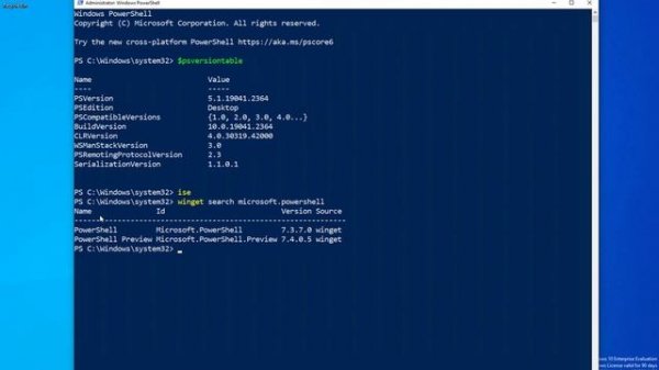 Installing PowerShell 7 on Windows