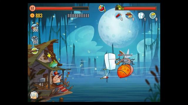 Swamp Attack - Gameplay Walkthrough Part 12 - Episode 2: Level 18 Completed (iOS, Android) смотреть онлайн