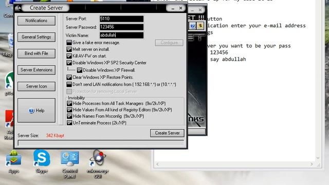 creating virus using proRAT смотреть онлайн