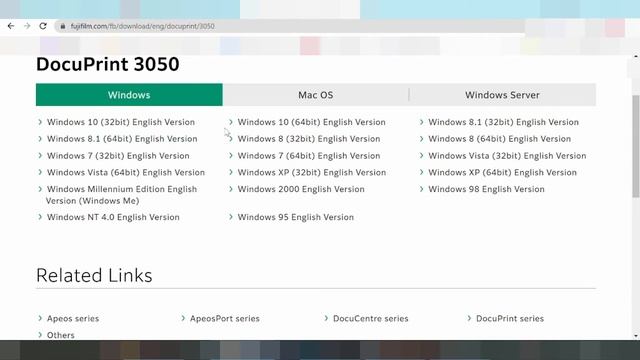 Fuji Xerox DocuPrint 3050 Driver Download Windows смотреть онлайн