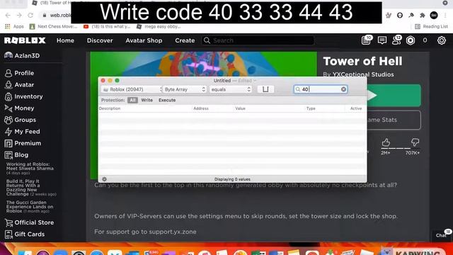 How to cheat in Tower of hell on roblox смотреть онлайн