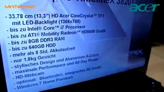 Acer Aspire TimelineX 3820T Subnotebook (DE)86 смотреть онлайн
