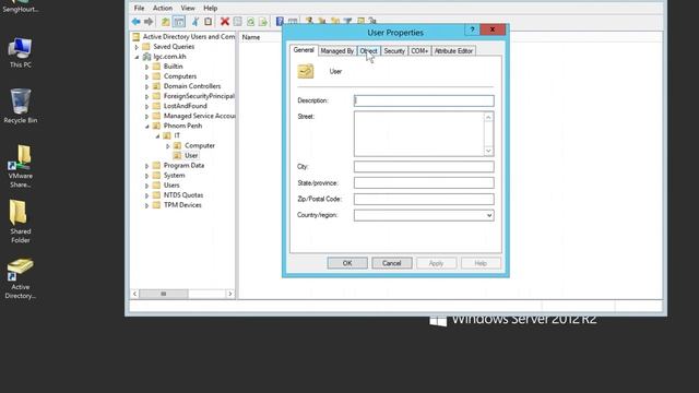 How To Create OU In Windows Sever 2012 R2
