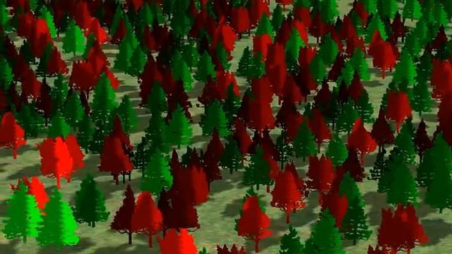 [Digiplant] Visualization Of Piece Of Functional Landscape With False Colors