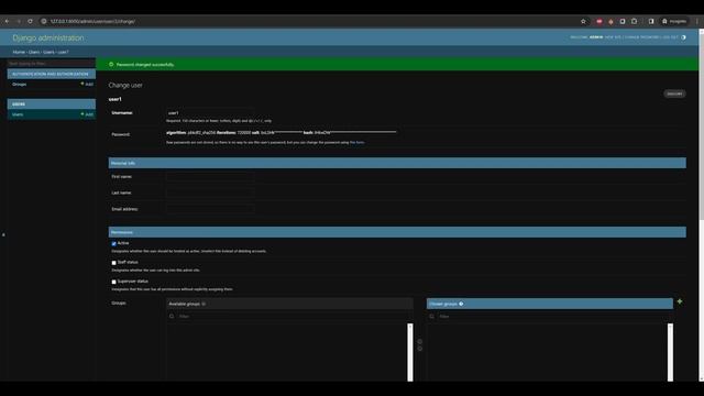 Как зарегистрировать в админке Django переопределенную модель пользователя смотреть онлайн