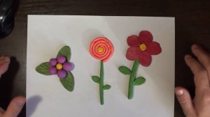 Как слепить цветы из пластилина