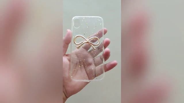 Transparent Golden Ribbon Silicone Cases For Iphone X/XS смотреть онлайн