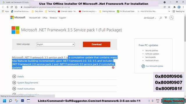 How To Enable/Install Net Framework 3 5 On Windows 11 Fix 0x800f0906, 0x800f0907, 0x800f081f Error смотреть онлайн