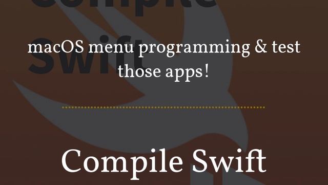 CompileSwift Podcast Season 1 Episode 17 - macOS Menu Bar Programming смотреть онлайн