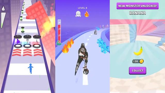 Heroes Run vs Dino Evolution Run vs Hungry Monster - Gameplay Android,ios смотреть онлайн