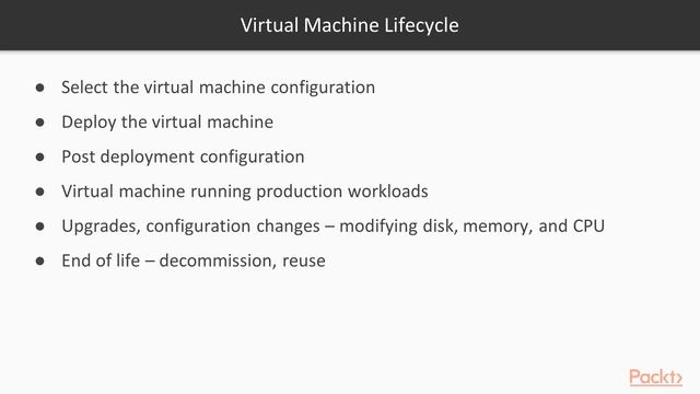 Hands-On VMware vSphere 6.x Datacenter Design: Virtual Machine Lifecycle | packtpub.com смотреть онлайн