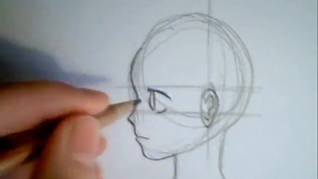 How to draw a manga/anime face in profile смотреть онлайн