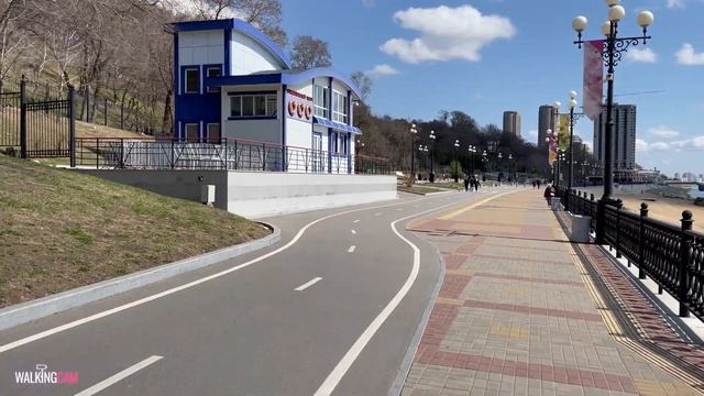 [4k] Virtual Tour On A Beautiful Spring Day In Khabarovsk, Russia iPhone 12 HDR Part 5 смотреть онлайн