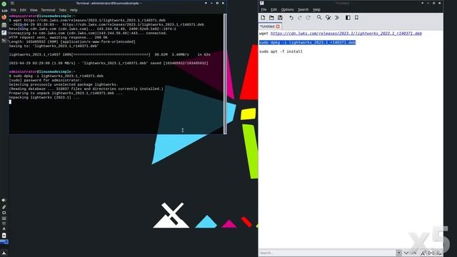 How to install Lightworks on MX Linux 21.3 смотреть онлайн