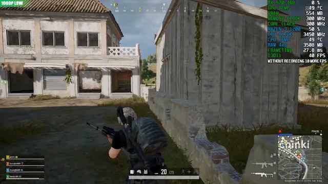 PUBG RYZEN 3 1200 RX 570 4GB смотреть онлайн