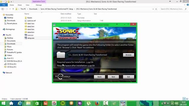 Installing Sonic All Stars Racing Transformed on Windows 8.1 Update 1 смотреть онлайн