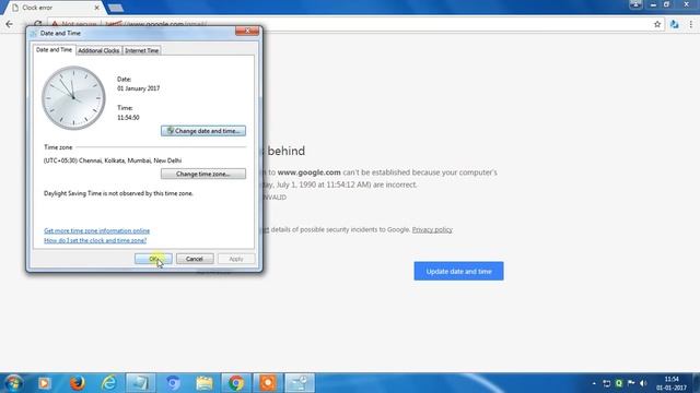 How to fix "your Clock is behind" in google chrome 2017 смотреть онлайн