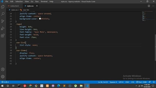 Build a simple & beautiful website using only HTML & CSS (part-1) смотреть онлайн