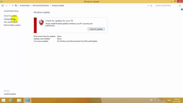 Hướng dẫn sử dụng, bật và tắt chắc năng Update Windows 8 đúng cách nhất. смотреть онлайн