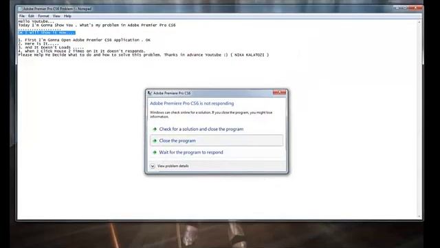 Adobe Premiere Pro CS6 Problem смотреть онлайн