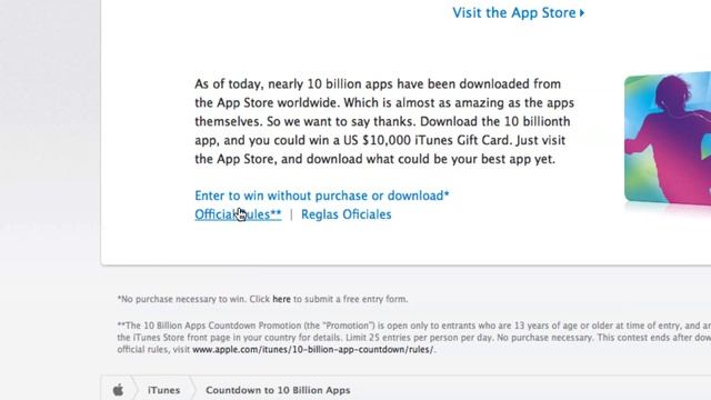 Apple's 10 billion downloads contest ! [HD] смотреть онлайн