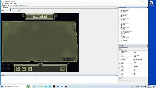 10. How to create a Fighting Fantasy style game in AGS: Page Text Setup смотреть онлайн