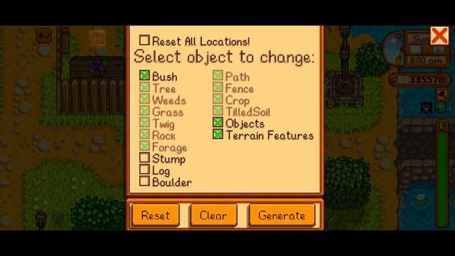 "Reset Terrain Feature" Stardew Valley Android | Rearrange plants and trees смотреть онлайн