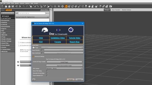 Daz3D to Cinema 4D Bridge Installation Tutorial: Step-by-Step Guide смотреть онлайн