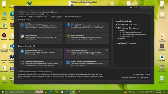 How to install visual studio 2022 on windows 10 | how to downlod and install visual studio 2022 смотреть онлайн