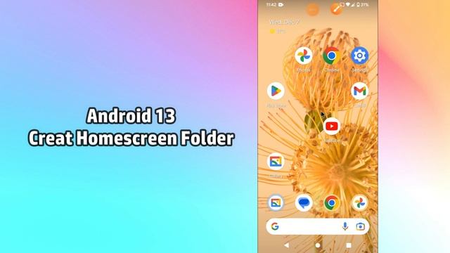 How to Create Folder on Home Screen Android 13 смотреть онлайн