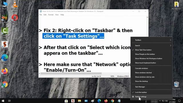 How to Fix WI-FI ICON not showing in TASKBAR windows 10 | Network Icon MISSING | QUICK WAYS смотреть онлайн