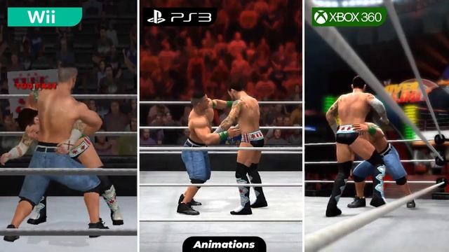 WWE '13 (2012) Wii vs Xbox 360 vs PlayStation 3 [Graphics Comparison] смотреть онлайн