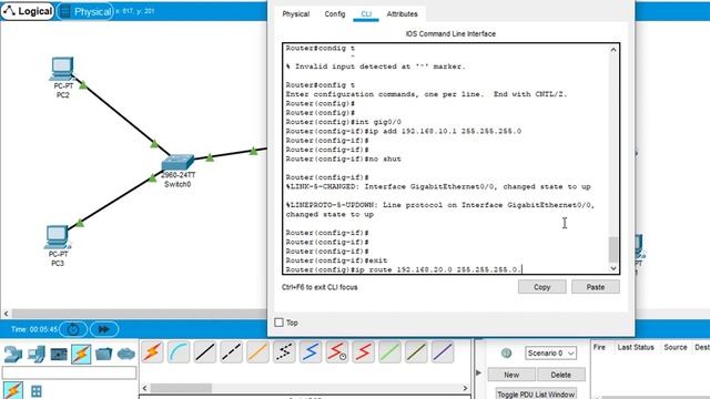 STATIC ROUTE AND DHCP RELAY смотреть онлайн