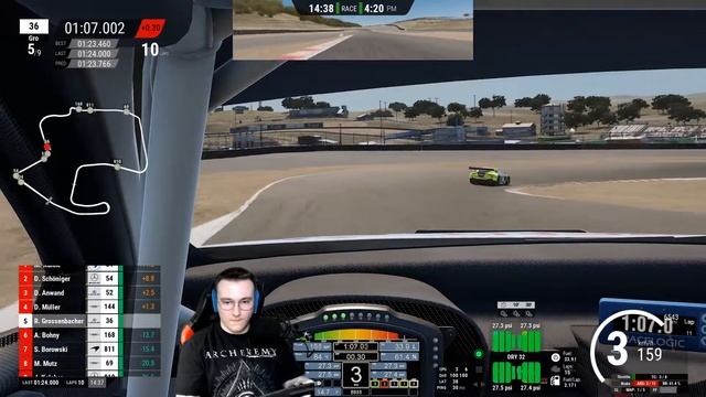 Das erste mal Laguna für Dennis | VMS Midweek Racing - 5. Rennen | Laguna Seca | ACC смотреть онлайн