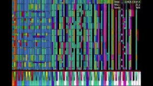 [Black MIDI] Piano From Above - Bad Apple!! 88 keys 2.43 Million | NO LAG