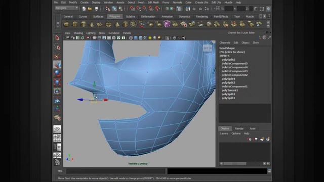3 Creating initial loop topology around mouth смотреть онлайн