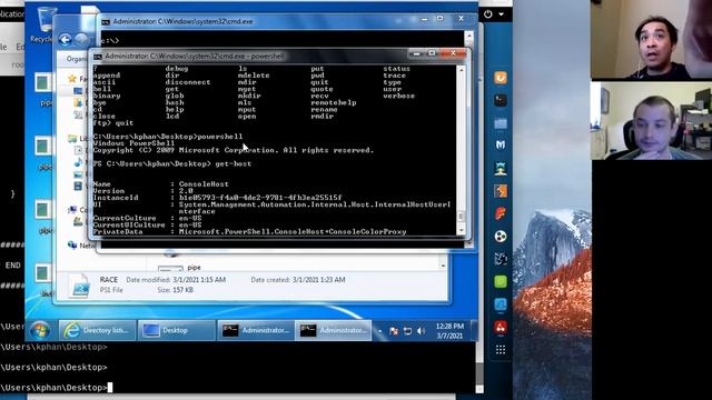 n00bz learning cyberCTF 3a: running nishang powershell tcp shell смотреть онлайн