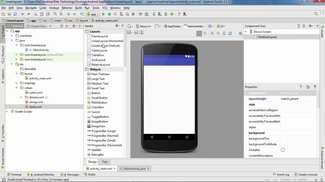 Linear Layout in Android смотреть онлайн