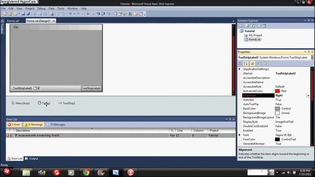 Visual Basic Tutorial - Basic Form Setup смотреть онлайн