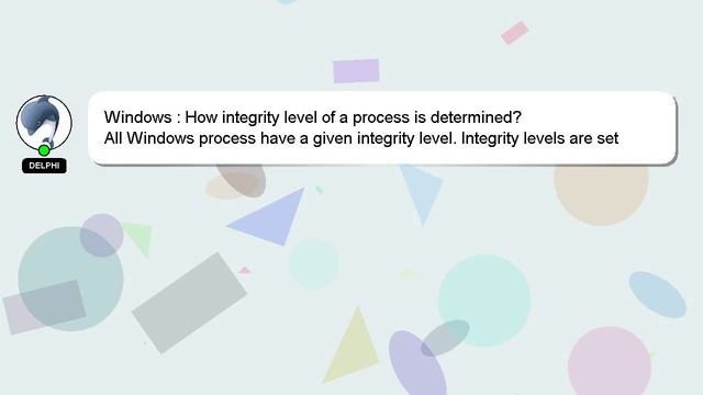 Windows : How integrity level of a process is determined? смотреть онлайн