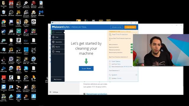 Коя антивирусна програма да инсталираме на Windows 10 през 2018 - Malwarebytes & Windows Defender смотреть онлайн