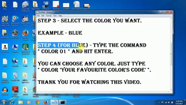 how to change the color of cmd window | cool cmd tricks | смотреть онлайн