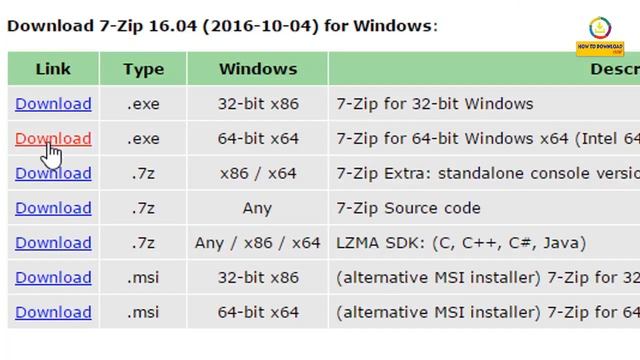 How to download and install 7zip file manager for window 10......... смотреть онлайн