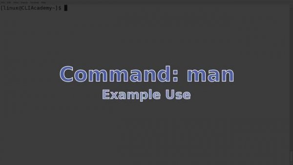 Linux man command
