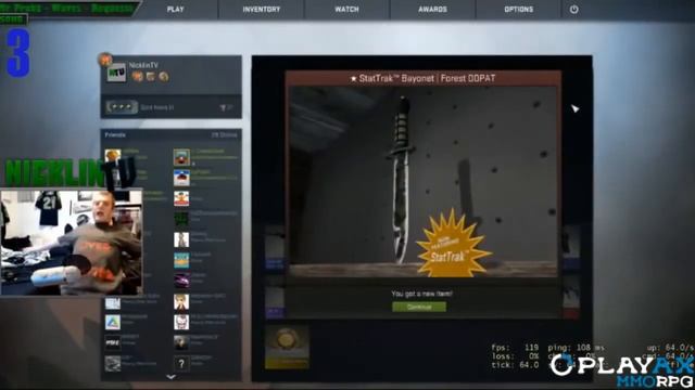Нарезка моментов выпадения Ножей в CS GO #5 смотреть онлайн