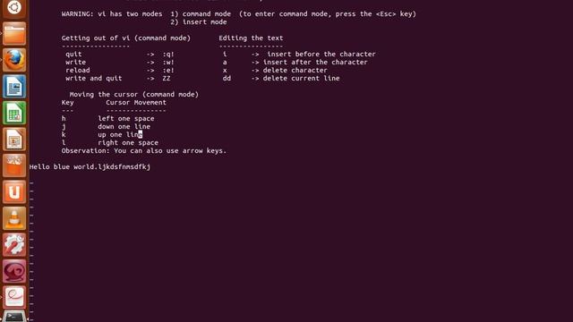 VI text editor tutorial unix linux смотреть онлайн