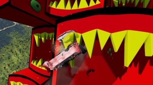 ЗАЧЕМ ТАК МНОГО ПОЕЗДОВ ПОЖИРАТЕЛЕЙ? Гоша и Чич крушения машин в игре Бименджи драйв.